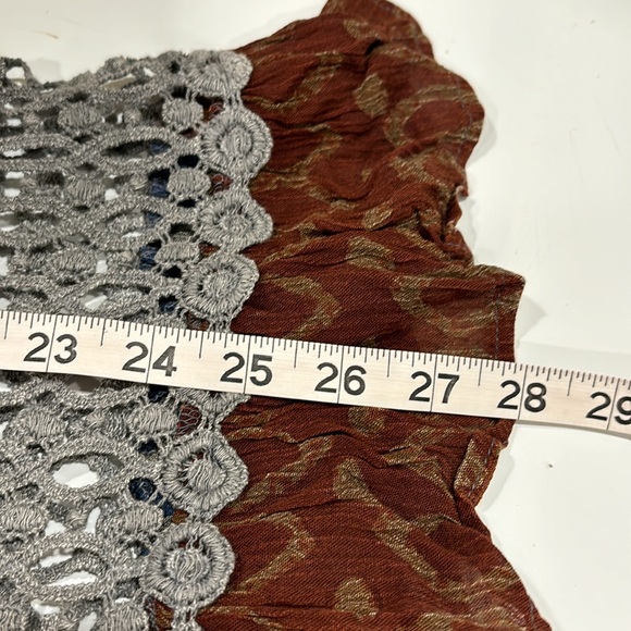 Sacred Threads Boho Tunic with Crochet Trim NWT - Picture 10 of 10